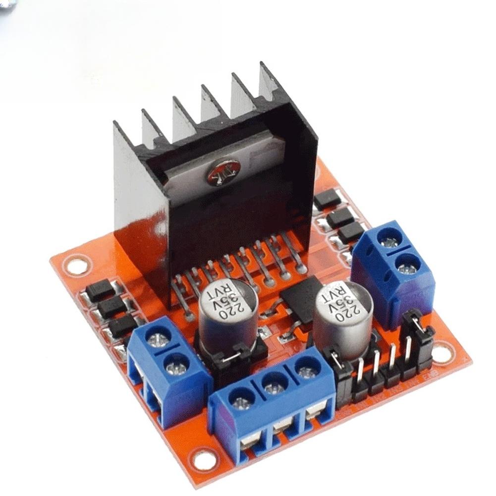 For L298N Motor Driver Board Dual H-Bridge Module for Robotic Cars 5V Logic Regulator 7V-24V Operating Voltage 2A Per Bridge DIY