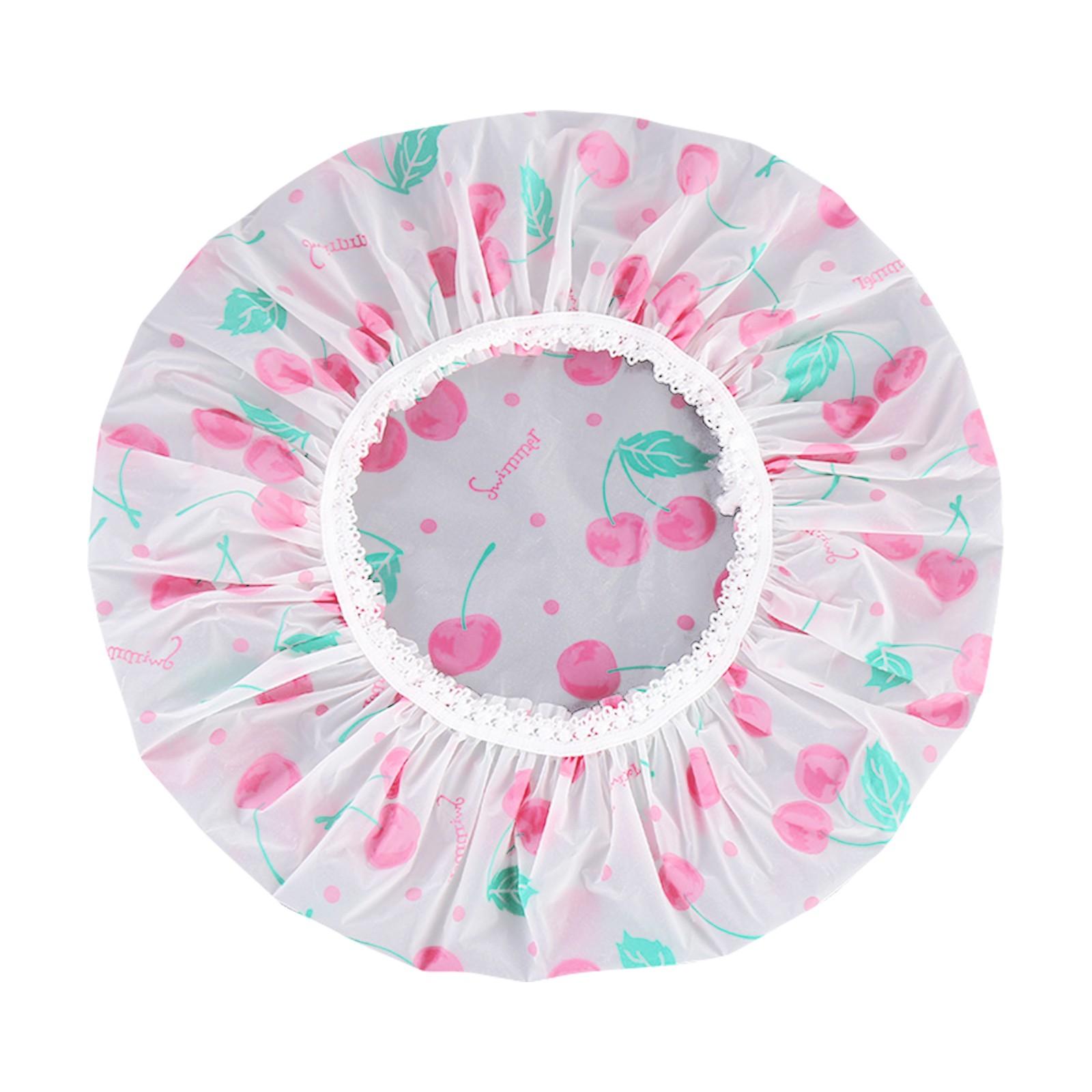 

5 шт. Водонепроникна шапочка для душу ЖІНОЧА Домашня купання Проти жирності Догляд за волоссям Шапочка для душу Шапочка для сухого волосся One Size рожевий