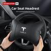 Car Leather Seat Headrest Neck Pillow Head Cushioning Accessories For Tesla Model 3 Model S Model X Model Y Cybertruck Roadster