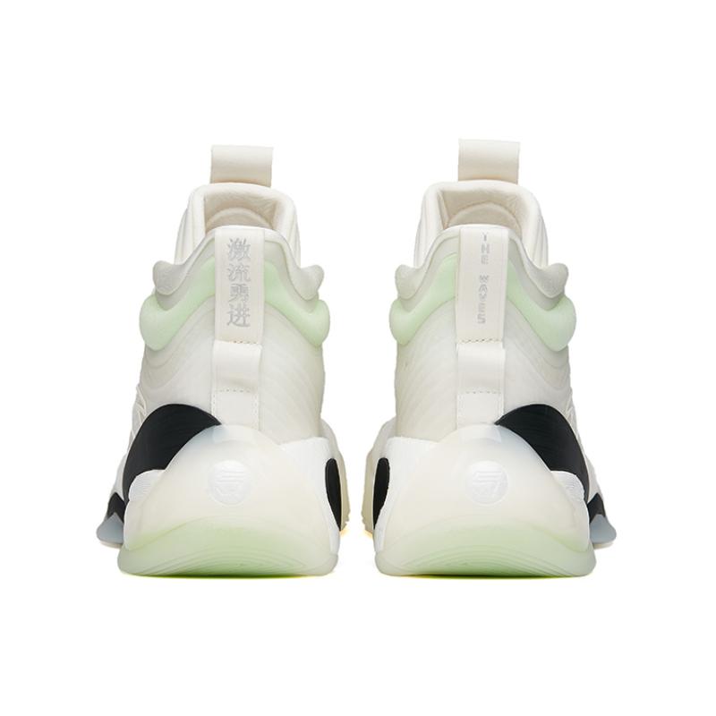 Anta KT7 Basketball Shoes Men's High Top White/Black/Green Sneakers 112141101-2