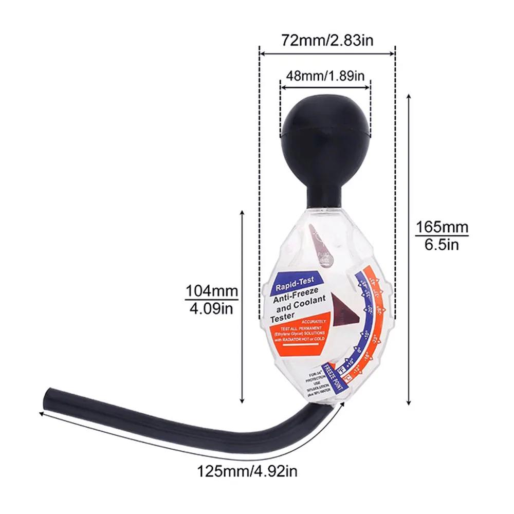 1Pc Universal Car Antifreeze Tester Hydrometer Tester Compatible Battery Fluid Tester Coolant Professional Detection Repair Tool