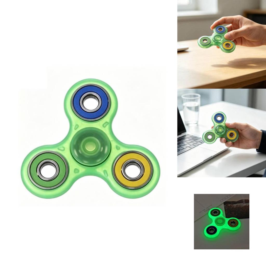 Kunststoff-Kreiselspielzeug mit Nachtlicht-Design für Hand-Auge-Koordination und Entspannung