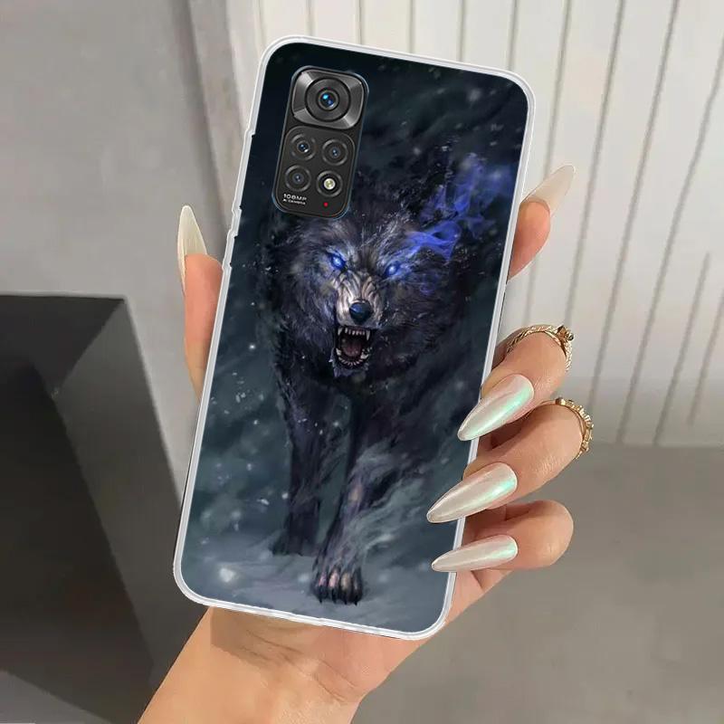 Angry Animal Wolf Fierce Phone Case for Xiaomi Redmi Note 15 14 14S 13 12S 12 Pro 11S 11 Plus 11T 11E 10S Soft Funda Print Shell