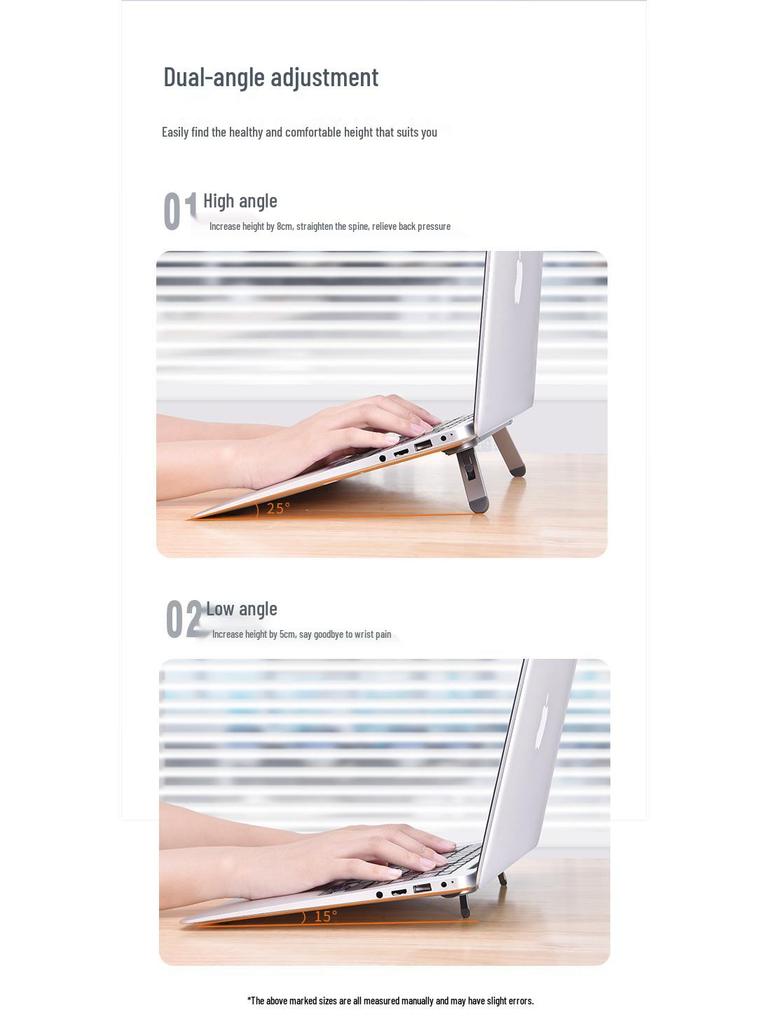 Aluminum Alloy Laptop Stand & Heat Dissipation Bracket for Apple MacBook