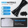 Self-locking Plastic Flanges Cable Ties Zip Nylon Tie Clamping Flanges Wrap Cable Fixed Fastener Clips Hose Fastening Reusable