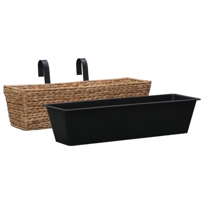 VidaXL Jardinières 2 pcs Jacinthe d'eau