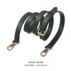 Adjustable Genuine Leather Crossbody Bag Strap - Thin Plain Weave for Women