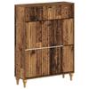 Shoe Cabinet ALKMAAR 78 X 24 X 103 Cm Engineered Wood Reclaimed Wood