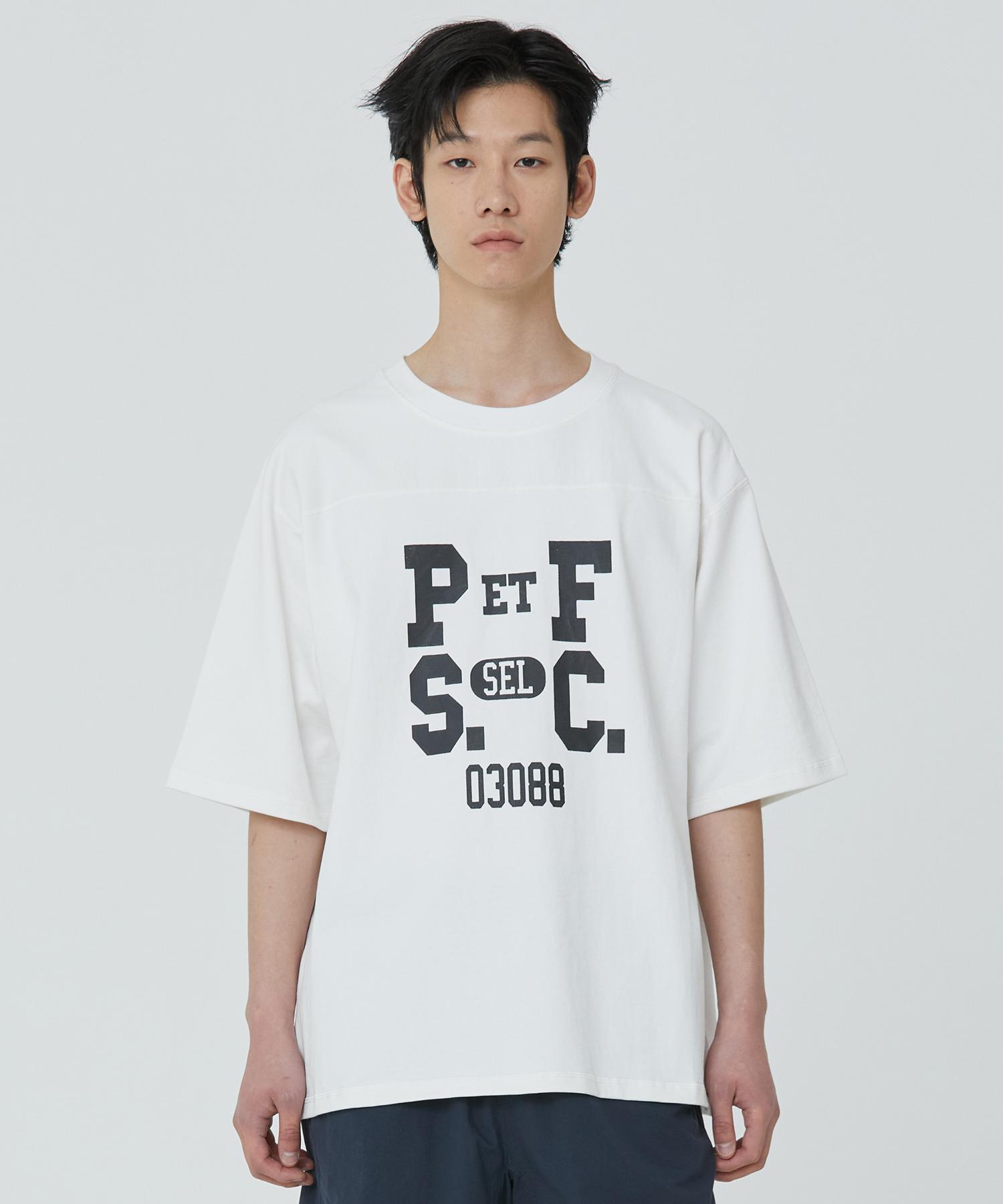 Public Figure Pfsc Football T-Shirt_Ivory 2