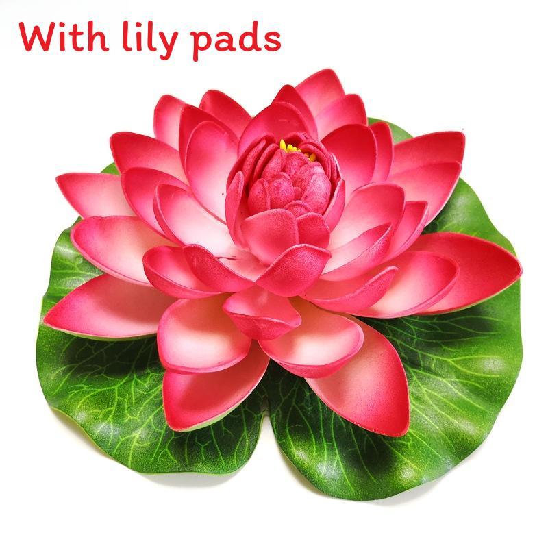 Water Garden Artificial Lotus Flower With Floating Design For Home Decor And Aquariums