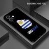 Uruguay flag ins Phone Case For iPhone 16 16e 15 14 13 12 11 XS XR Plus Mini Pro Max Soft black Shockproof Cover