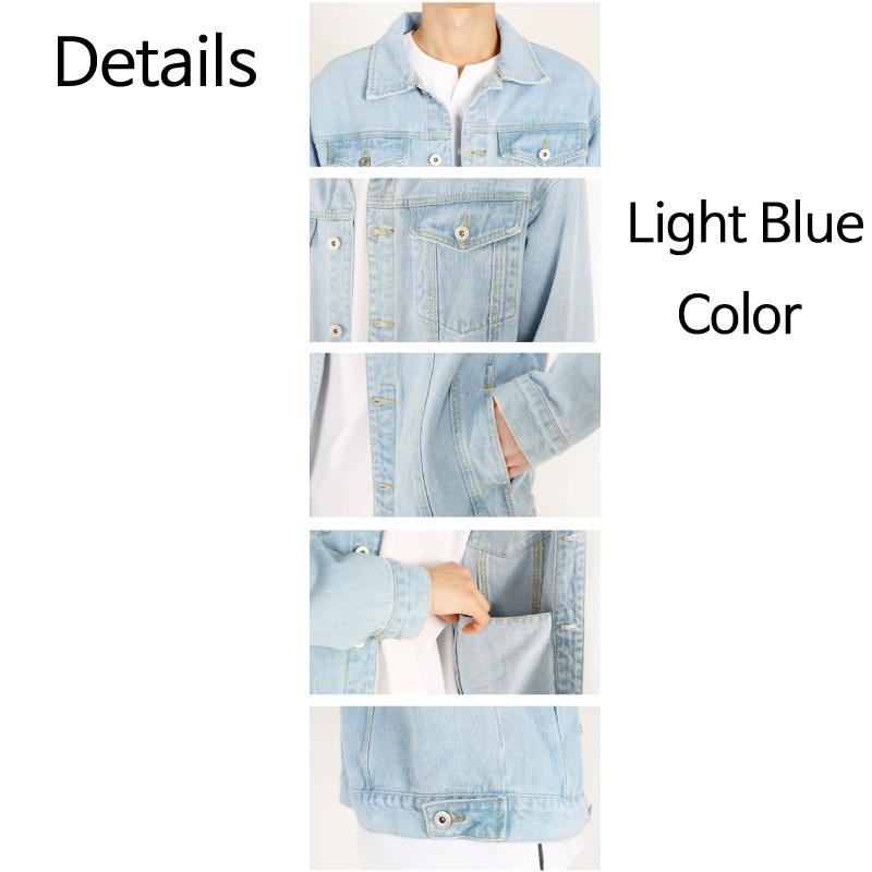 Jachetă de blugi bărbați jachetă de blugi de bază Korea fashion