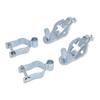 2 Sets T Post Gate Hinge Galvanized Iron 1 3 8 Inch Chain Link Fence Gate Hinge for Farm Garden Yard