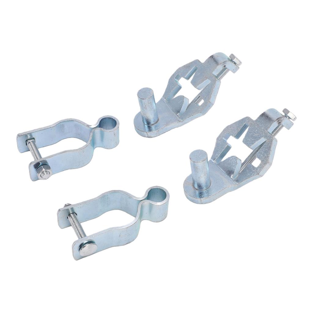 2 Sets T Post Gate Hinge Galvanized Iron 1 3 8 Inch Chain Link Fence Gate Hinge for Farm Garden Yard