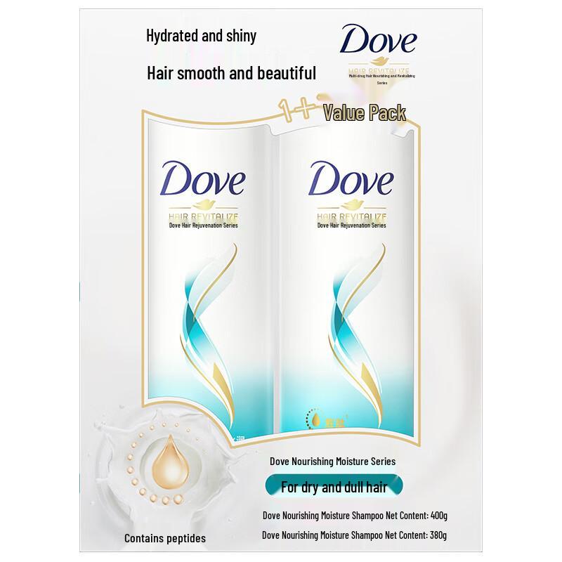 

Dove Nourishing & Hydrating Shampoo Value Pack 400g+380g