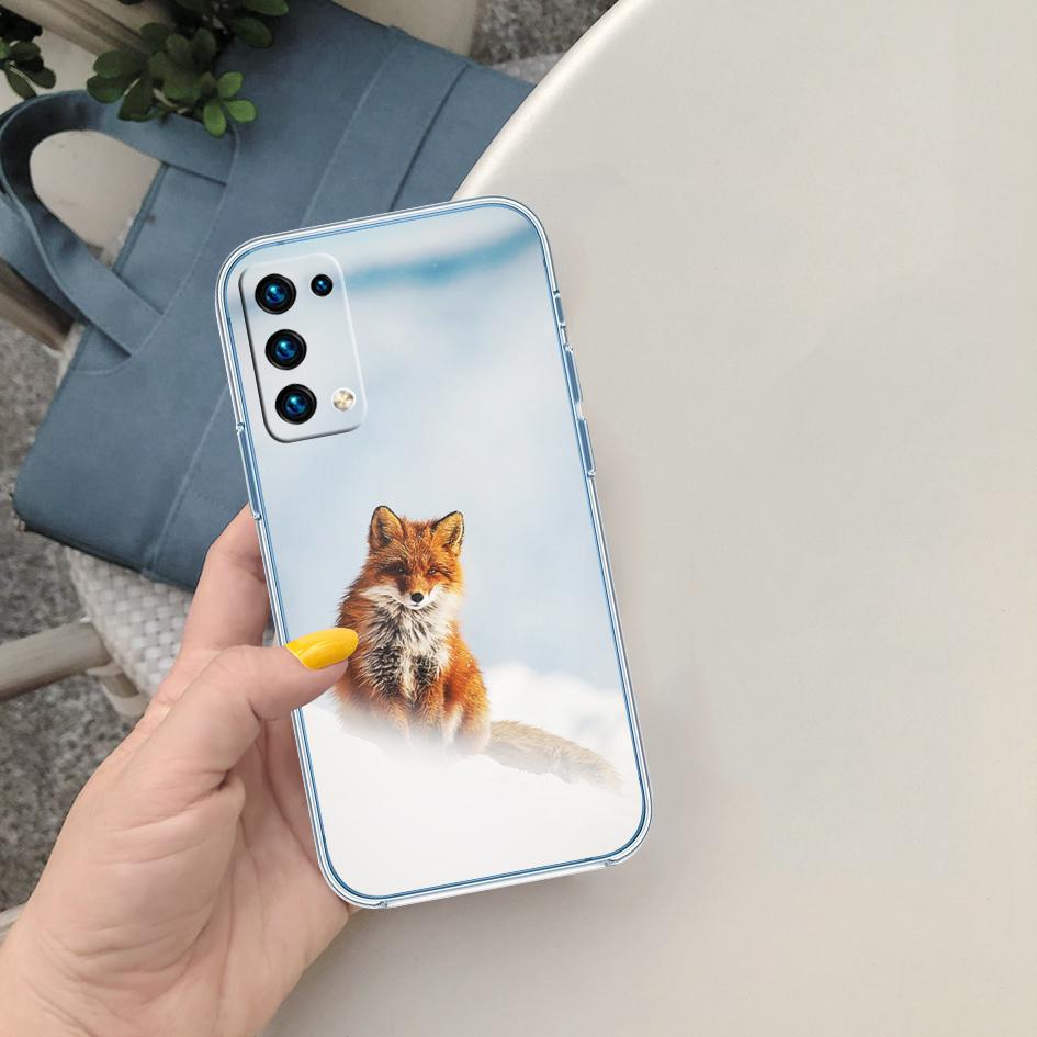 FM24 fox cute Soft Shell Transparent Phone Case for Motorola Moto G7 G8 G9 G84 G85 G73 G24 G15 Z2 Play Power Plus