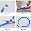 USB-wiederaufladbarer Glasfaser-Halsband Haustier Hund LED-Licht-Halsband Leuchtendes Anti-Verlust Hundehalsband USB-wiederaufladbares Hundehalsband Halsband