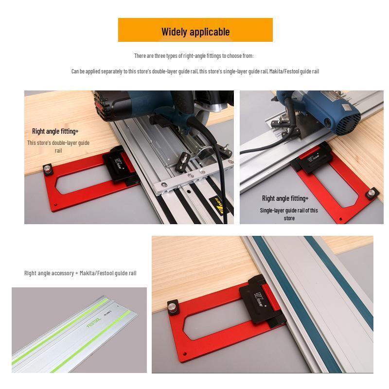 Makita Festool 90° Right Angle Guide Rail for Marble & Woodworking - Wu Xin Tools