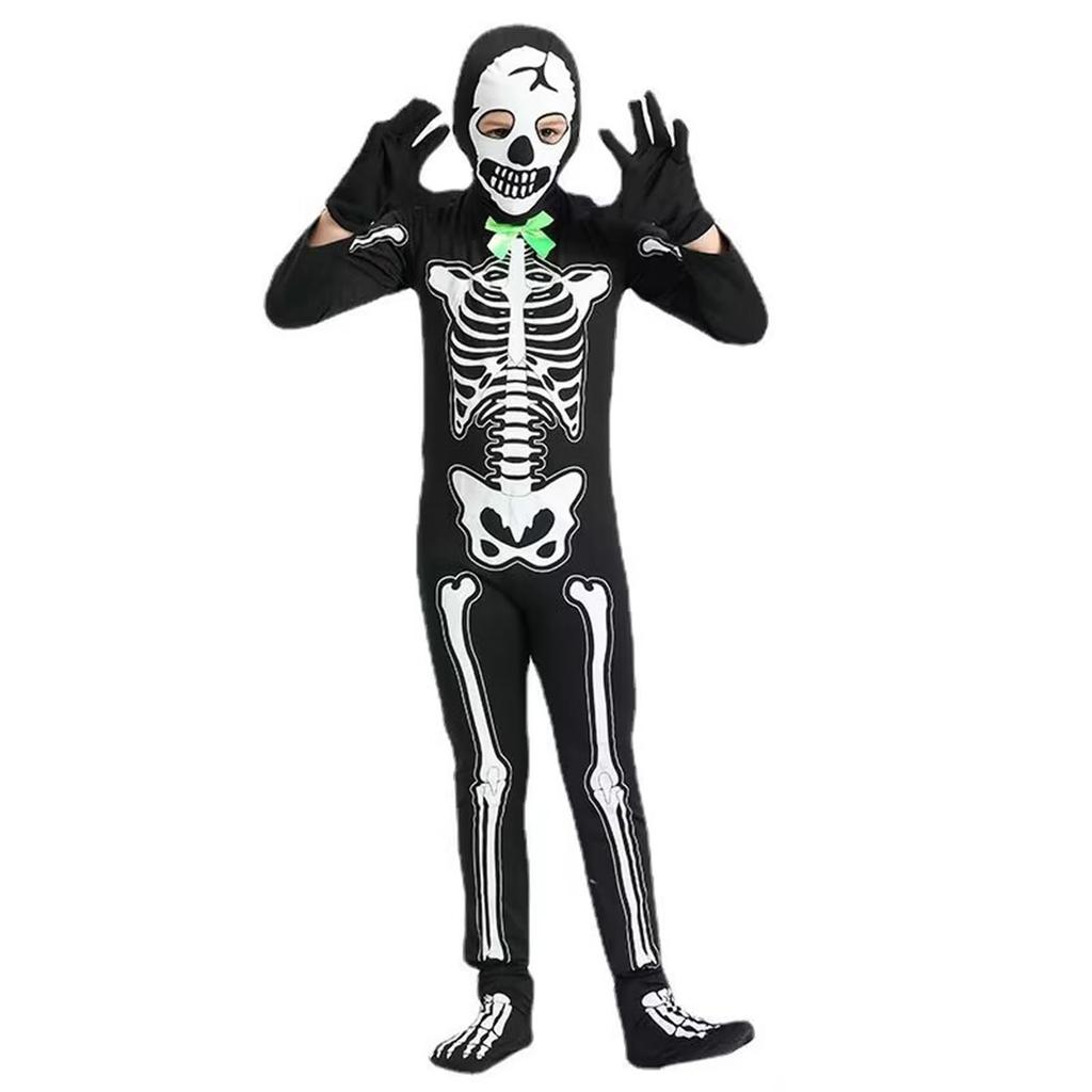 Halloween Children's White Ghost Role Play Costume Stage Ghost Clothes One-piece Party Costume