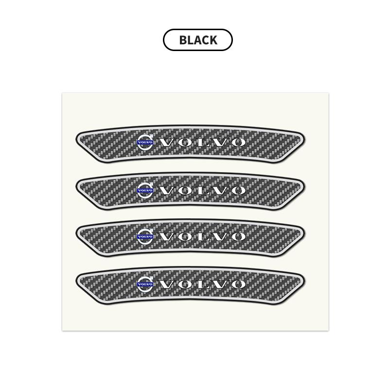 

4Pcs Carbon Fibre Emblem Wheels Rims Stickers Decal For Volvo Rdesign Polestar AWD V50 S60 XC60 S40 XC40 XC90 V60 S80 S90