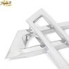 2pcs Set Front Fog Lamp Bumper Light Cover Chrome For Nissan Kicks 2017-