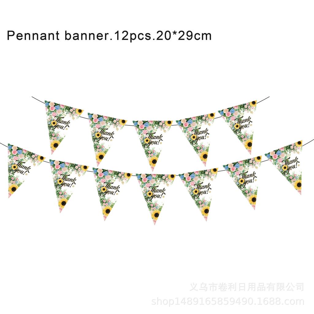 Eucalyptus Leaf Party Supplies Themed Birthday Party Holiday Cutlery Flag Paper Tissue Paper Cup Tablecloth Banner Cutlery