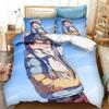 New 3D Print Anime Yuru Camp Bedding Set Duvet Covers Pillowcases Comforter Bedding Sets Bedclothes Bed Home Textiles