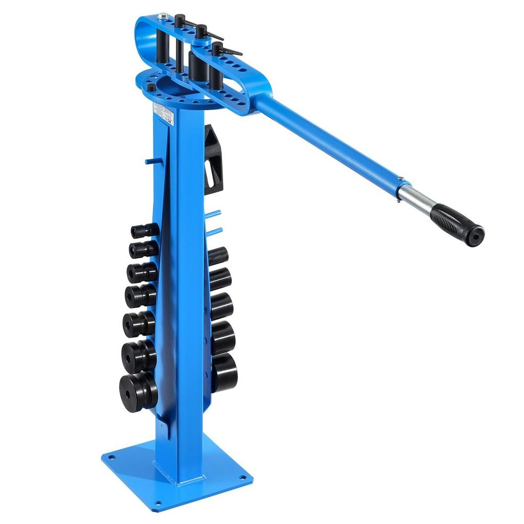 Manual Pipe Bender, Pipe Tube Bender with 14 Bending Dies, 200° Heavy-Duty Tube Bending Tool for Copper Aluminum Iron Pipes, Ideal for HVAC Air