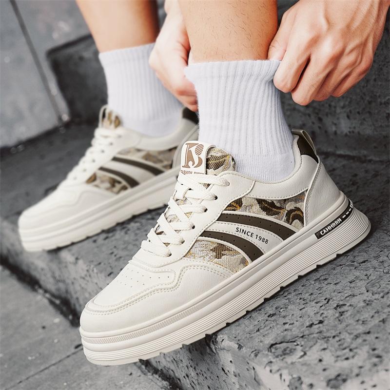 New Men's Classic Fashion Low Top Thick Sole Skateboarding Shoes Comfortable Soft Sole Basketball Sneakers