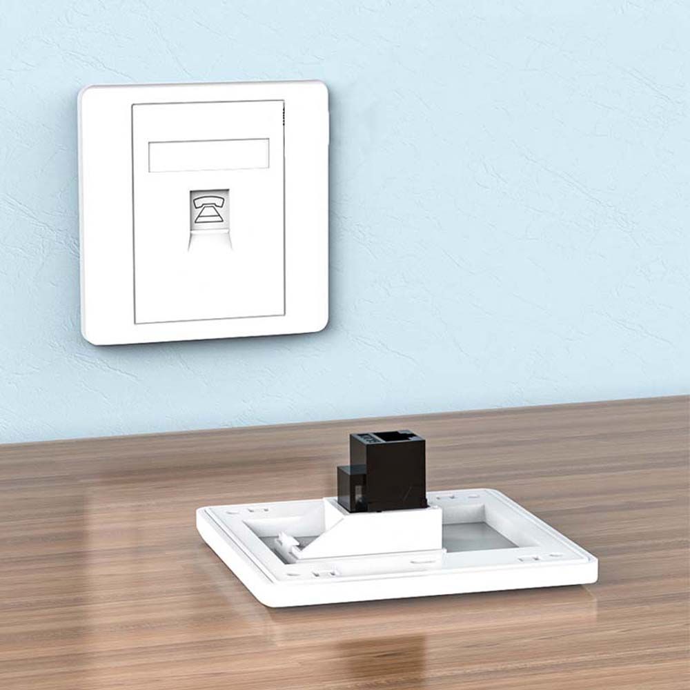 Head RJ11 Connector Straight Through Telephone Module RJ11 Extender Plug Network Cable Connectors