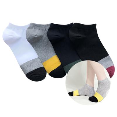 10 Pairs of Men's Two-tone Sneaker Socks