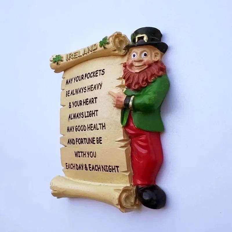 Irland Kühlschrankaufkleber Edinburgh Reise Souvenirs Kleeblatt Kühlschrankmagnete Heimdeko Hochzeitsgeschenke