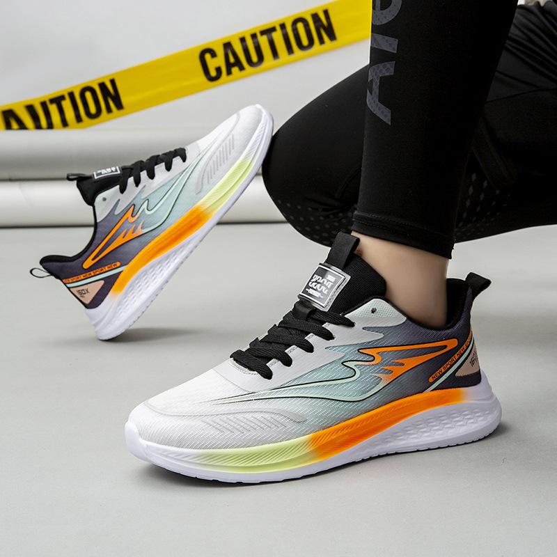 Couple shoes autumn new fishwire mesh breathable light running athleisure cold sticky shoes