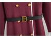 Autumn 2025 Fragrant Style Lapel Flared Sleeve Knitted Midi Dress