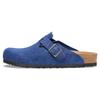 Boston Massage Antibacterial Closed Toe Slippers Unisex Blue Narrow 1026182