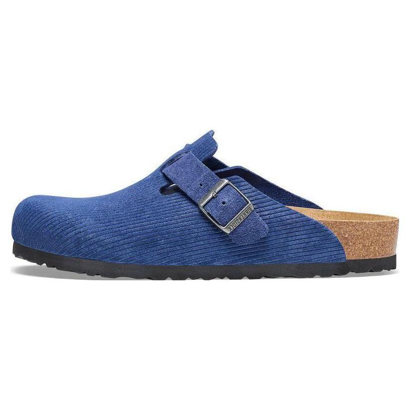Birkenstock Boston Massage Antibacterial Closed Toe Slippers Unisex Blue Narrow 1026182 38