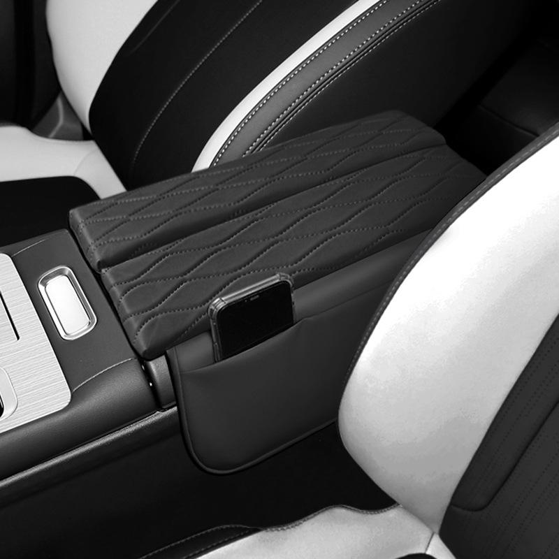 Geely Boyue L Armrest Cover: Decorative & Protective Storage Pad чёрный