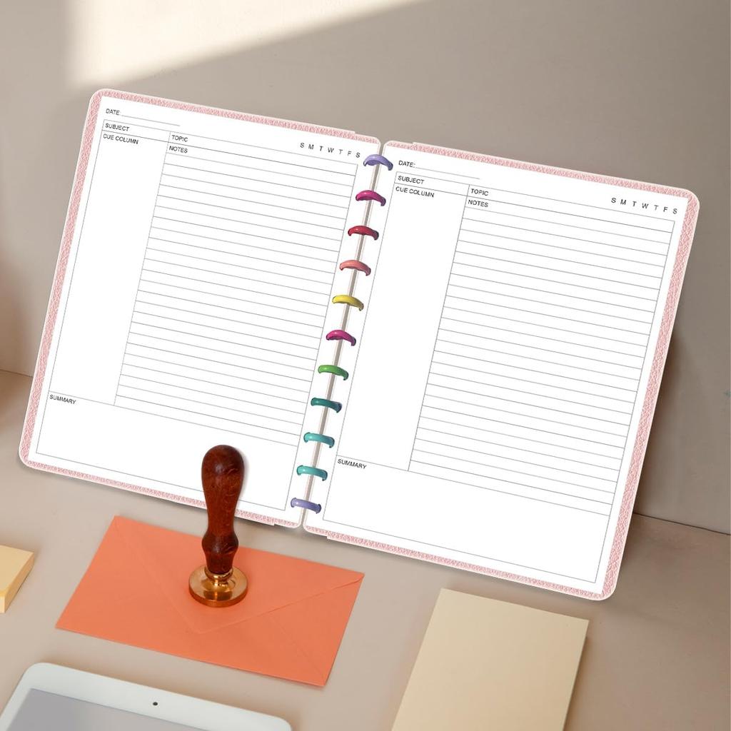 Letter Size Cornell Notes Filler Paper - 11 TUL Disc Cornell Notes Loose Leaf Paper, 50Sheets / 100Pages, 8.5'' x 11''