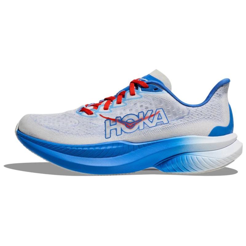 HOKA ONE ONE MACH 6 Anti-Slip Wear-Resistant Low-Top Running Shoes Women s Light Gray Sneakers 1147810-WHTV 36