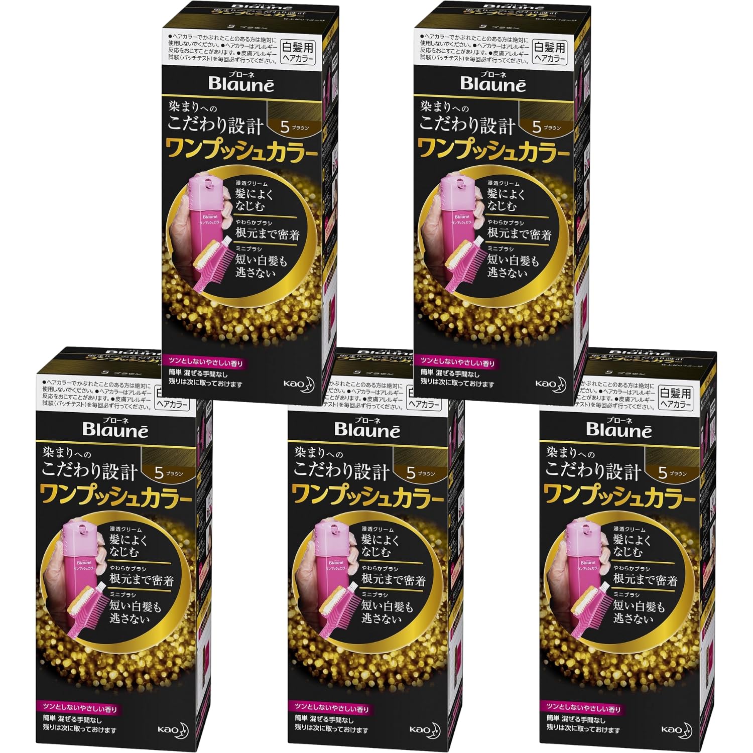 

Kao Blone One Push Color 5 Коричневый 80г Набор из 5 8LINK