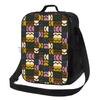 Orla Kiely Sac à Lunch Portable Motif Feuilles Colorées Réutilisable Isotherme Fourre-tout Bento avec Sangle Réglable pour Travail Pique-nique Voyage