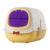 Extra Large UV-Lit Enclosed Cat Litter Box with Scoop