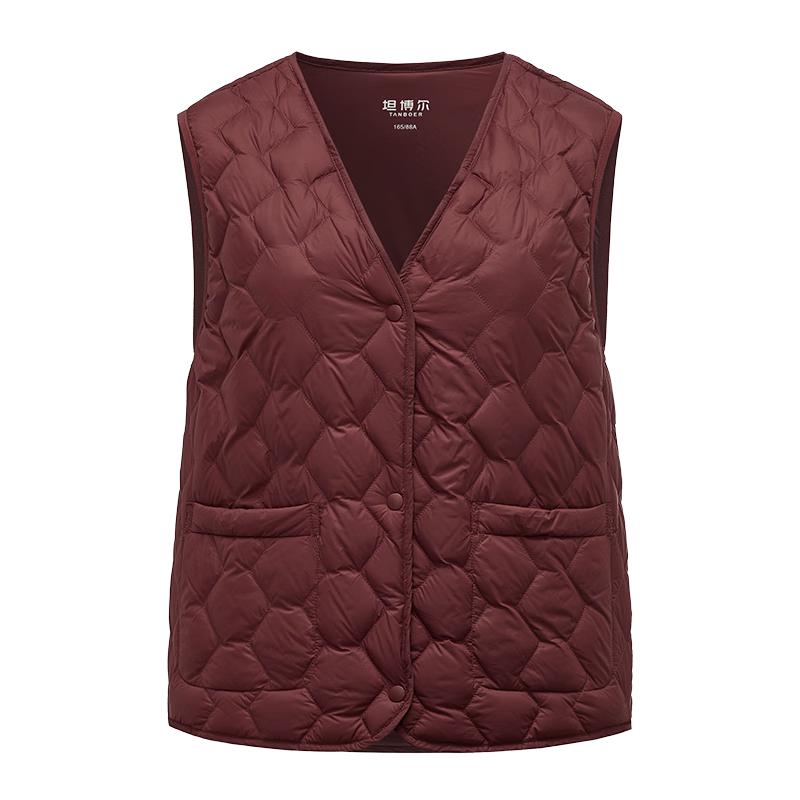 

Женский легкий короткий пуховик с V-образным вырезом Tanboro TB5330112Z XL