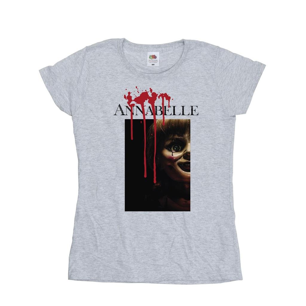 Annabelle Womens/Ladies Peep Poster Cotton T-Shirt