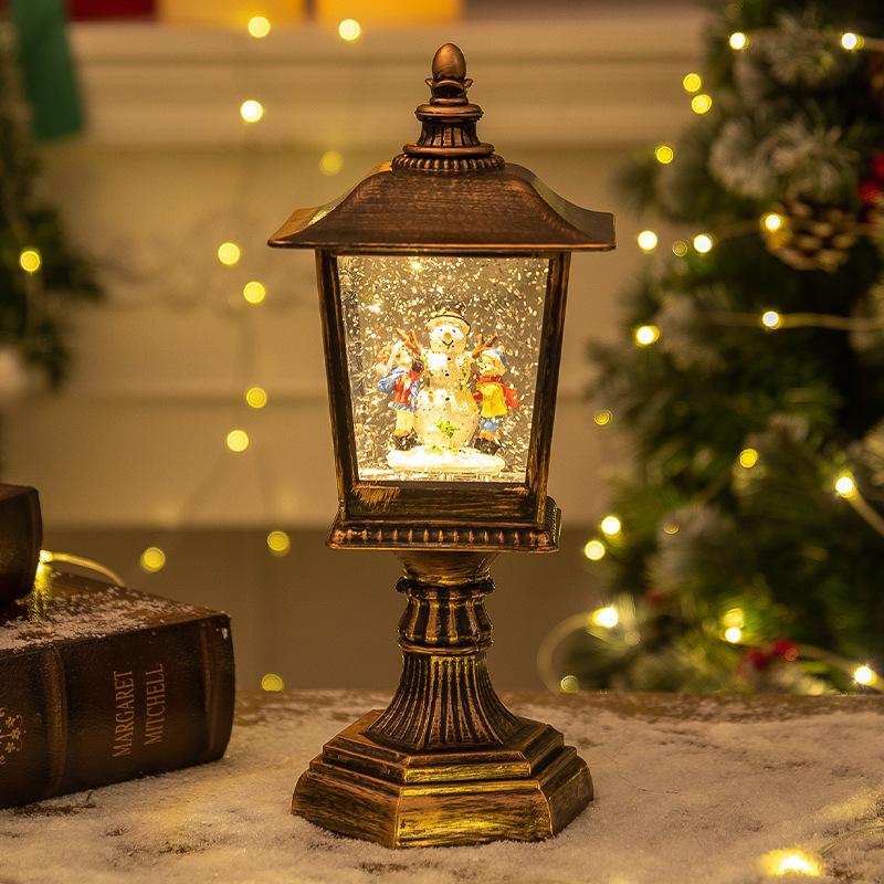 Decorate Christmas decorations, wind lights, luminous house ornaments, creative night lights, electronic candle lights, Christma