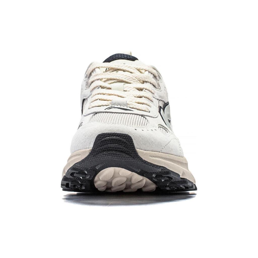 Li Ning Beicheng Cushioning Slip Resistant Abrasion Resistant Support Low top Chunky Sneakers Women's White Gray AGCT426-1