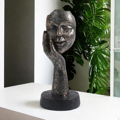 Abstract Figure Handicraft Collectible Figurine Art Crafts Face Sculpture for Mantelpiece Desk Home