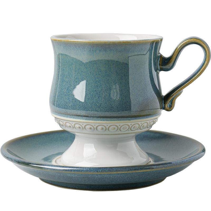 Ceramic Coffee Mug Home Office Mug with Sauce Breakfast Milk Juice Tea Handle Cup Gift Microwave Dishwasher Oven Available
