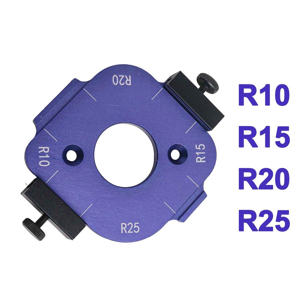 Aluminium Radius Jig Round Corner Template Corner Trimming Aluminum Corner Radius Jig Corner Cutting Auxiliary Tool