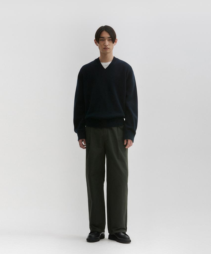 BLANKROOM Made Belted Pants_Dark Green